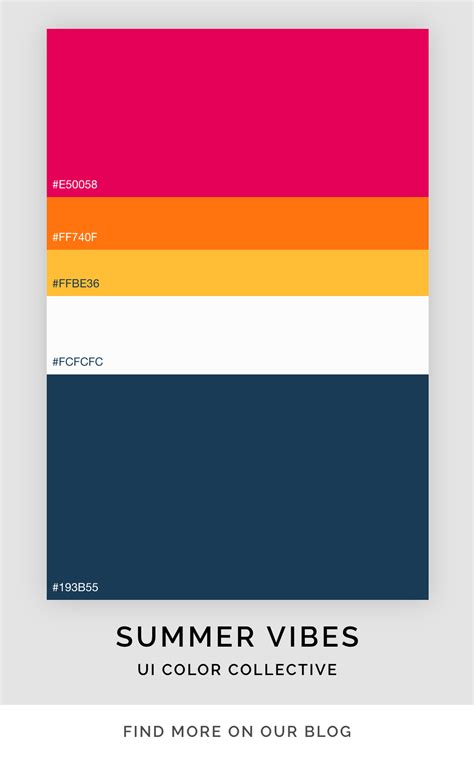 Summer Vibes Color Palette