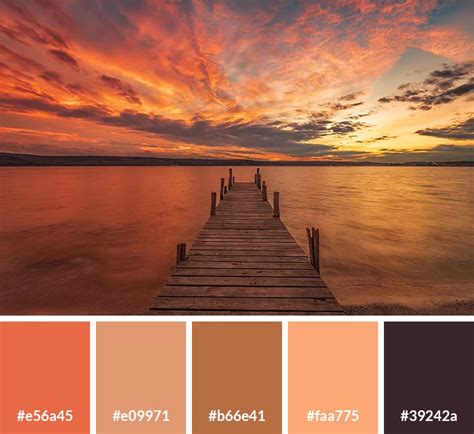 Bold sunset colors