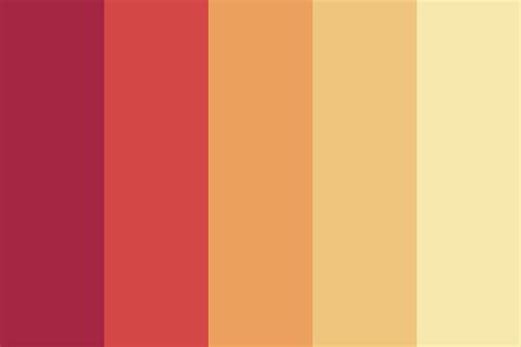 Sunset glow color palette