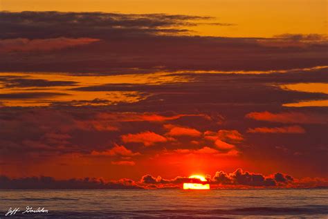 Sunset Over Pacific Ocean