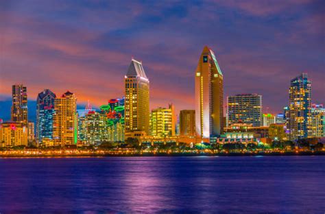 Sunset Over San Diego Skyline