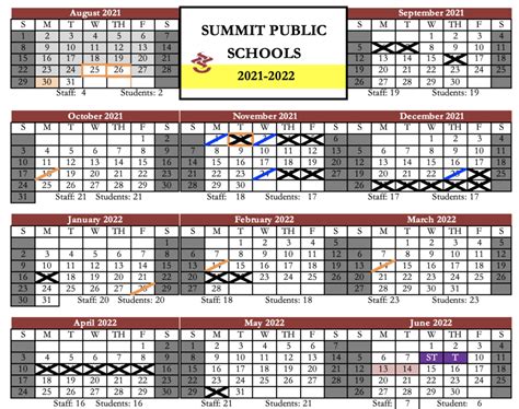 SVA Academic Calendar Overview