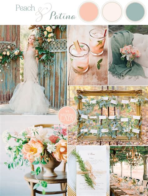 Sweet peach palette wedding inspiration