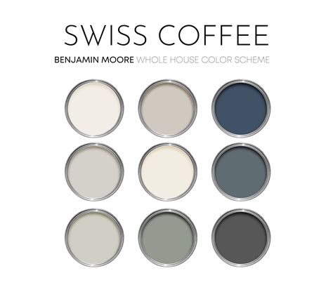 Swiss Coffee Color Scheme