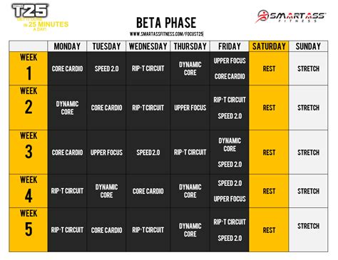 T25 Beta Cycle Workout