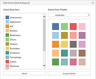 Tableau Color Palette Editor