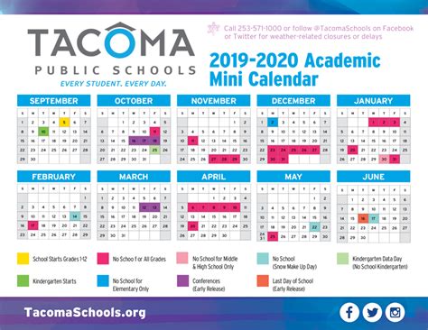 Tacoma Schools Calendar