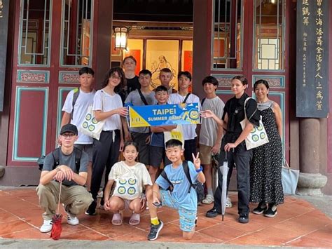 Kids participating in summer camp activities in Taiwan