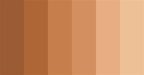 Tan Skin Color Palette Swatches