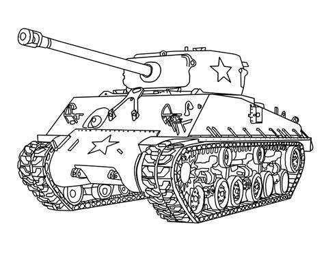 War tank drawings