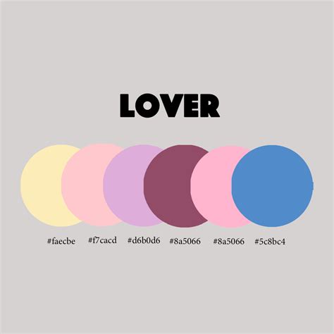 Taylor Swift Color Palette Inspiration