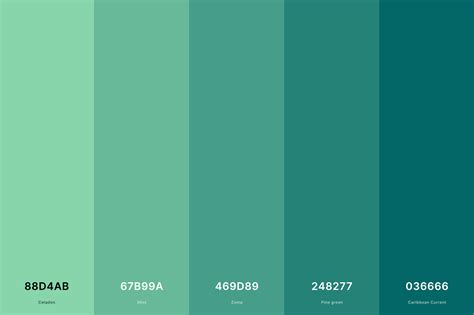 Teal Blue Green Color Palette 4