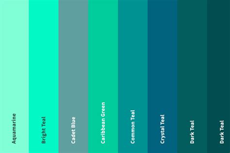 Teal Blue Green Color Palette 9