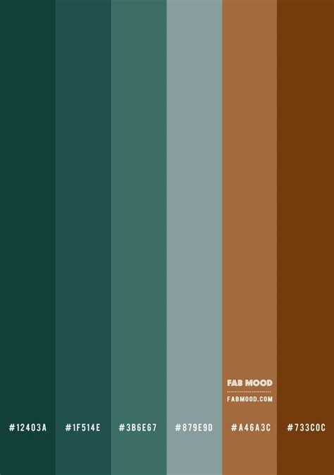 Teal Brown Color Combination