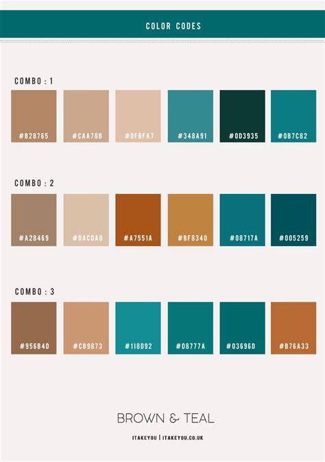 Teal Brown Color Combination