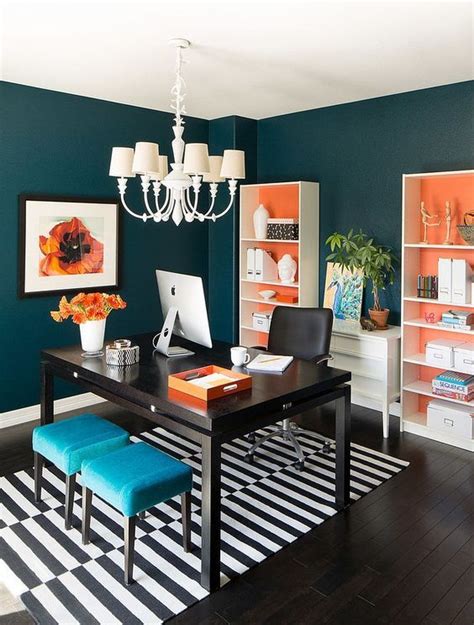 Teal Paint Ideas for Home Office