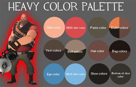 Team Fortress 2 Color Palette Inspiration 1