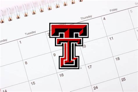 Texas Tech Academic Calendar Image 1