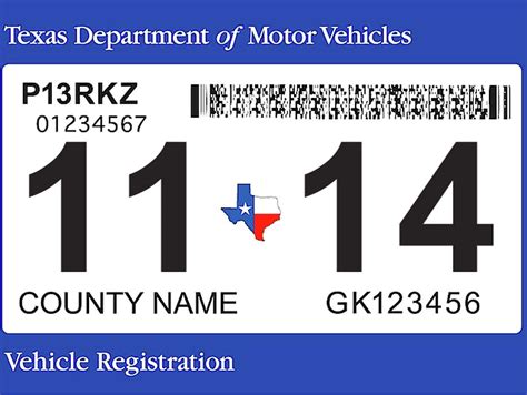 Texas vehicle registration