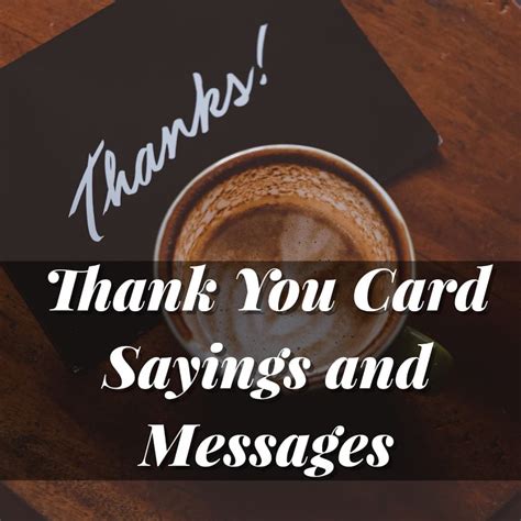 Description of Thank You Card Phrases