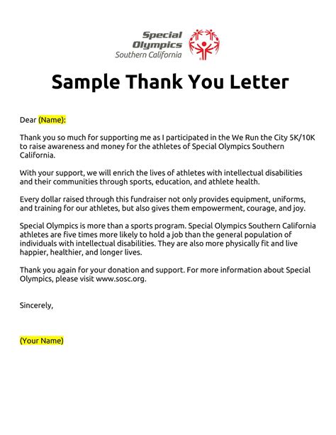 Thank You Letter Templates