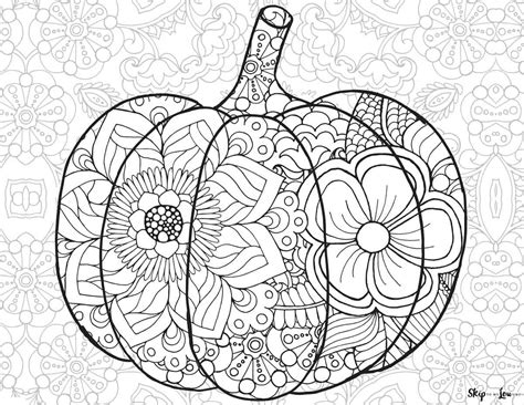 Thanksgiving Coloring Pages with Pumpkins