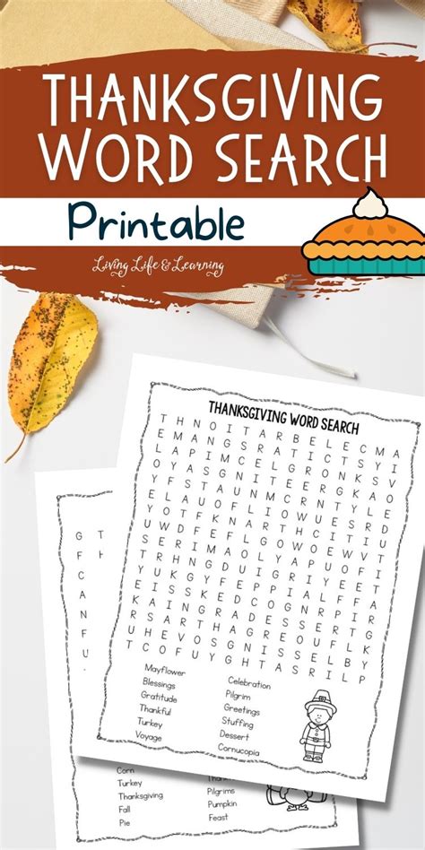 Thanksgiving Word Search 2