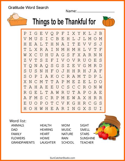 Thanksgiving Word Search 9