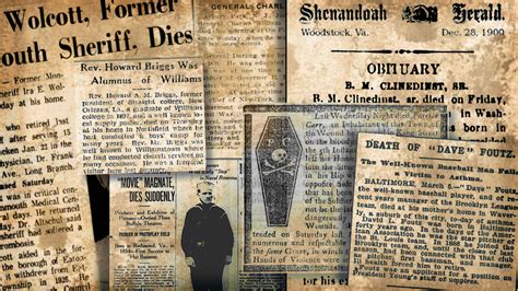 The History of Obituaries