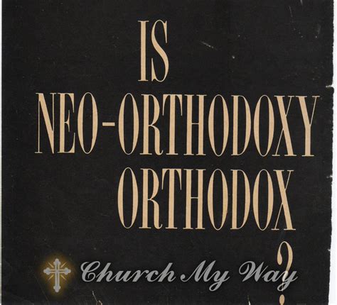 The Importance of Orthodoxy