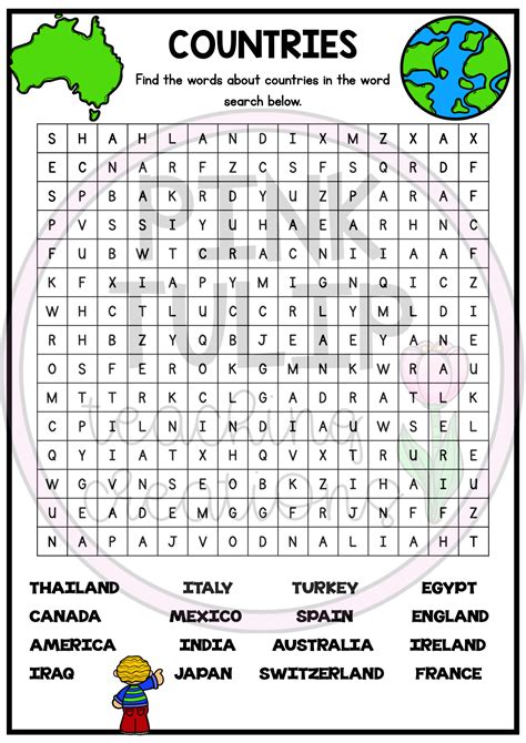 Themed Word Search Printables