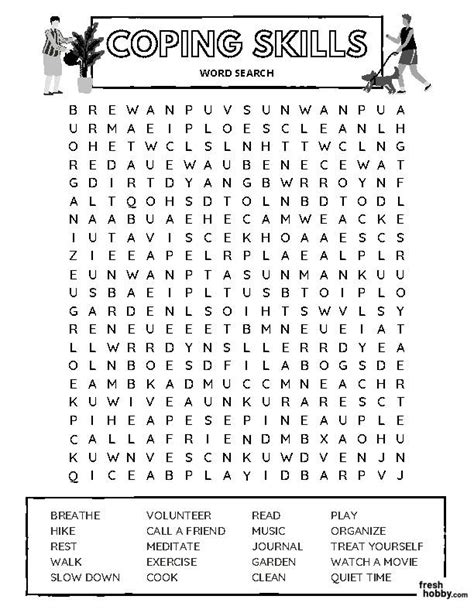 Therapeutic Word Search Puzzle