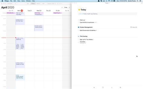 Things 3 Calendar Time Management