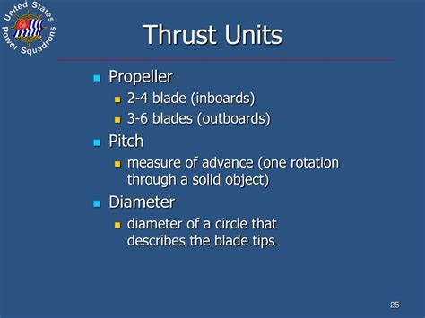 A diagram illustrating the measurement of units of thrust