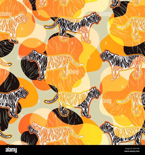 Tiger decorative patterns for home decor