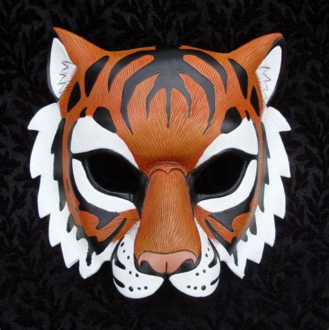 Tiger masks for costume and play