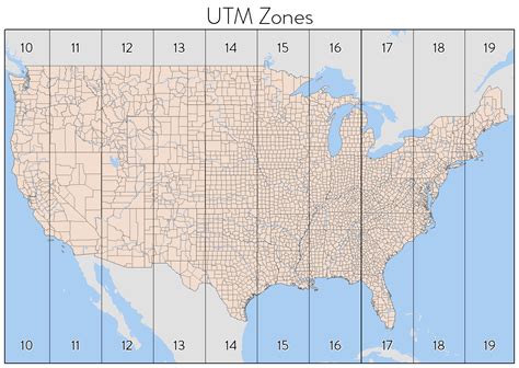 A diagram illustrating time zone coordinates