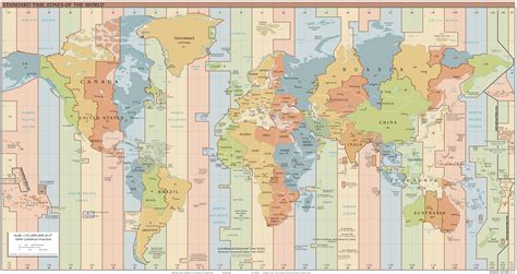 A map of the world's time zones