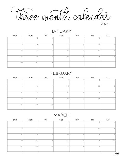 Tips for Getting the Most Out of Your 3 Month Calendar Printable