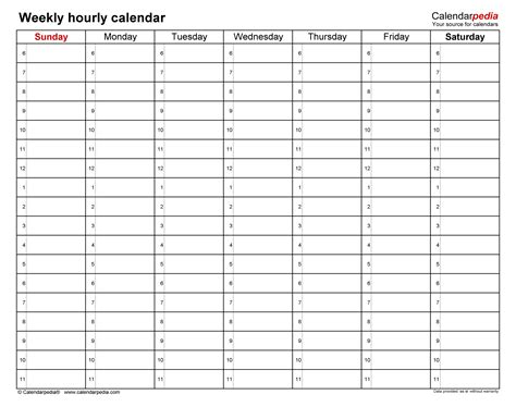 Tips for Maximizing the Potential of an Hourly Calendar