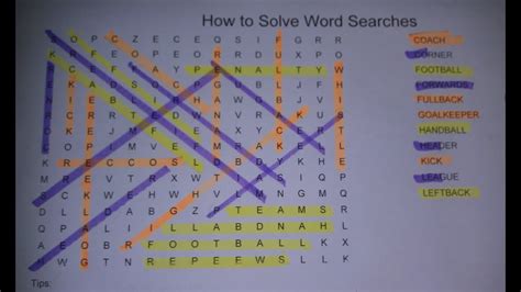 Tips for Solving Word Search Printables