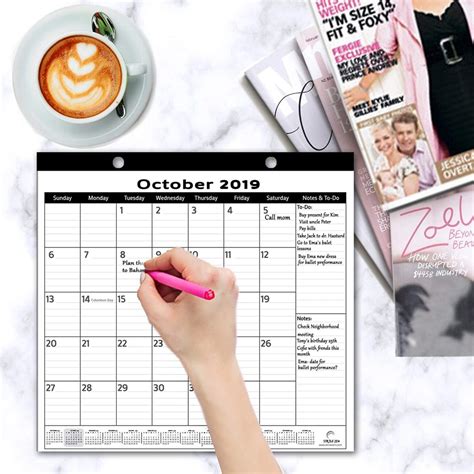 Tips for using your physical calendar