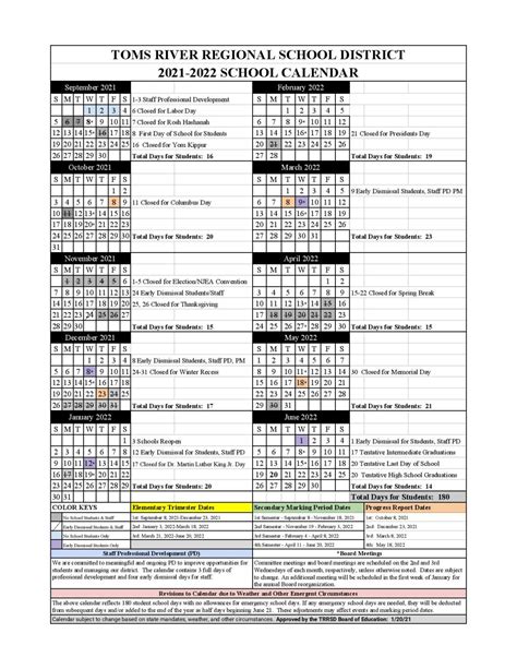 Toms River Schools Calendar District News