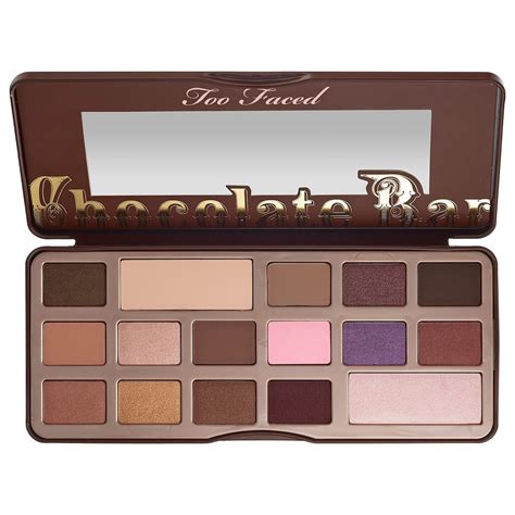 Too Faced Chocolate Bar Eyeshadow Palette Shades