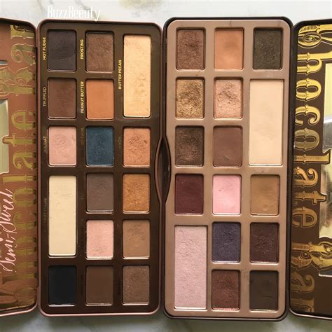 Too Faced Chocolate Bar Palette vs Mini Image