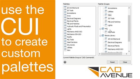 Tool Palette Customization