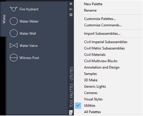 Tool Palette Options