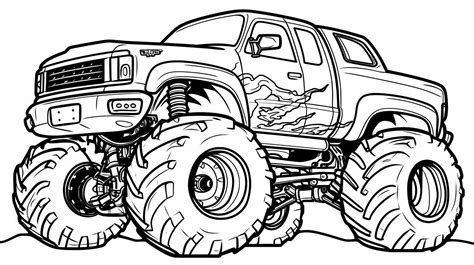 Top 5 Monster Truck Coloring Pages