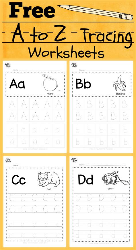 Tracing letters printables for phonics