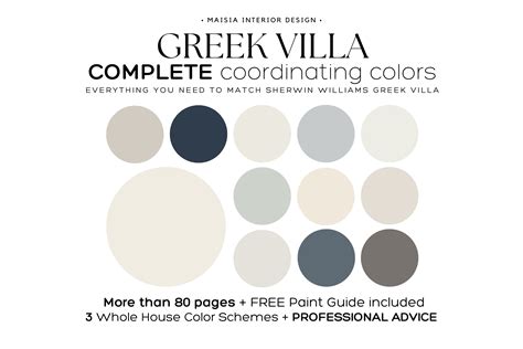 Traditional Greek villa color palette 7